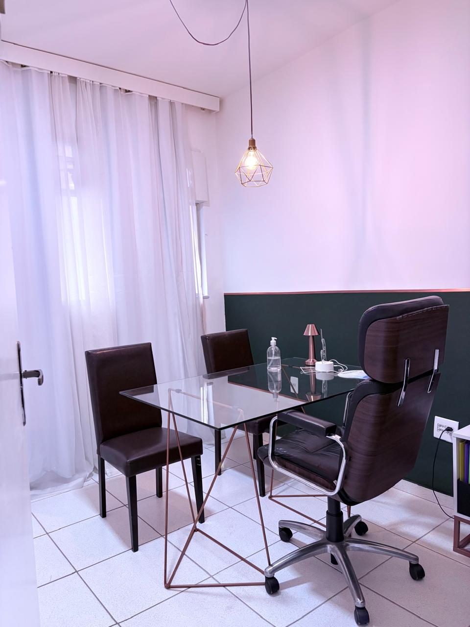 Área de espera confortável